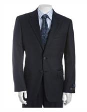  Navy Side Vent Notch Lapel Suit