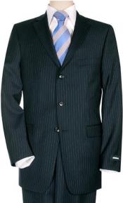 MensSuitSeparatesWoolFabricDarkNavyBluePinstripeBy