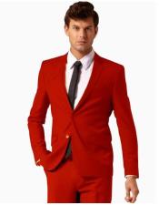 MensSuitSeparatesWoolFabricRedSuitByAlbertoNardoni