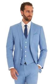 MensSuitSeparatesWoolFabricSkyBluePowderBlue~