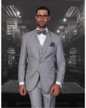 MensSuitSeparatesWoolFabricSolidGreySuitByAlberto