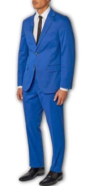 MensSuitSeparatesWoolFabricFrenchBlueSuitByAlberto