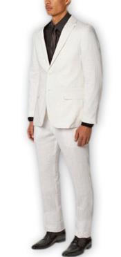  Mens Suit Separates Wool White Suit