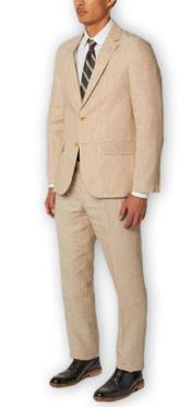 MensSuitSeparatesWoolNaturalSuitByAlbertoNardoniBrand