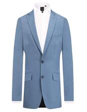  Mens Light Blue 2 Piece Suit