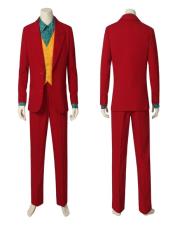  Mens Red Single Breasted Peak Lapel