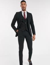 ExtraSlimFitSuitMensBlackShorterSleeve~ShorterJacket