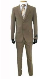  Dark Olivish Taupe - Tan Suit