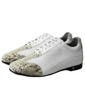  Mens Genuine Python and Calf Leather