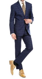  Mens 2pc Premium Slim Fit Suit