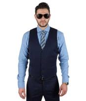  Mens Dark Blue Vest