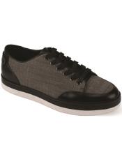 MensSneakerShoe-LeatherAccentsBlack