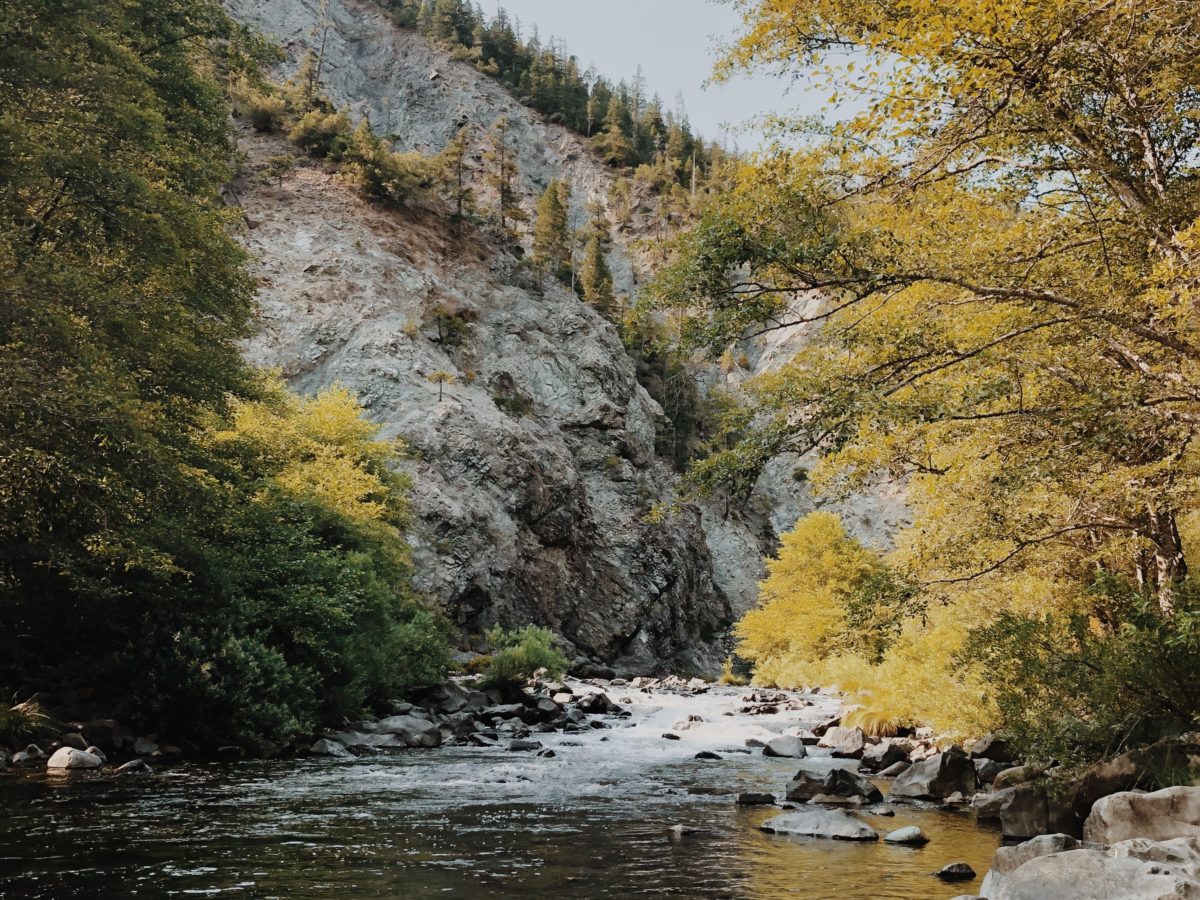 A view of the Smith River in Six Rivers National Forest.