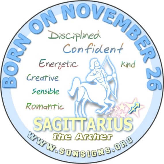 november 26 birthday personality