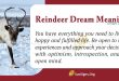 Reindeer Dream Meaning