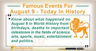 Famous Events For August 9