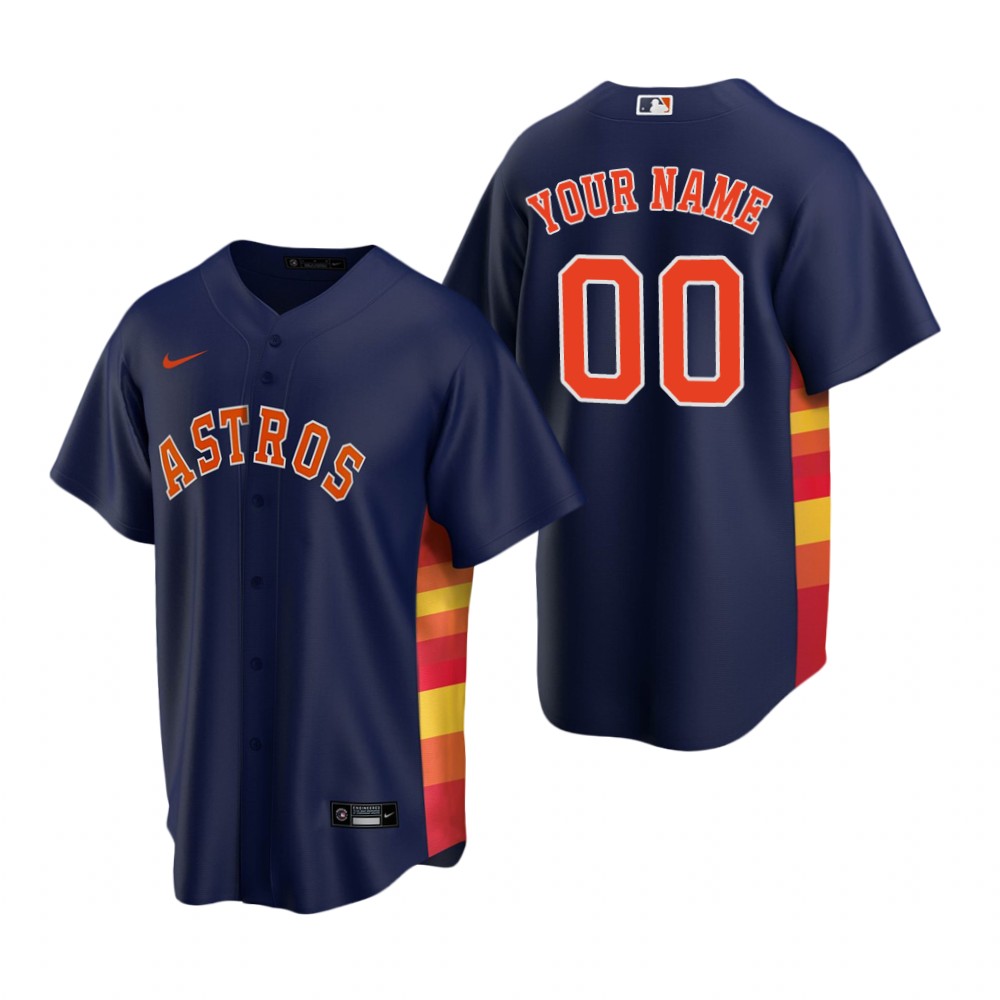 Men's Houston Astros ACTIVE PLAYER Custom 2022 Navy City Connect Cool ...