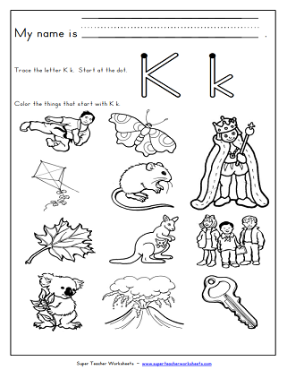 Phonemic Awareness & Phonics - Letter K