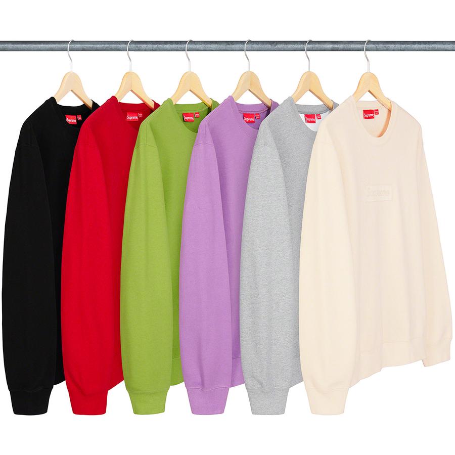 Supreme Cutout Logo Crewneck for spring summer 20 season