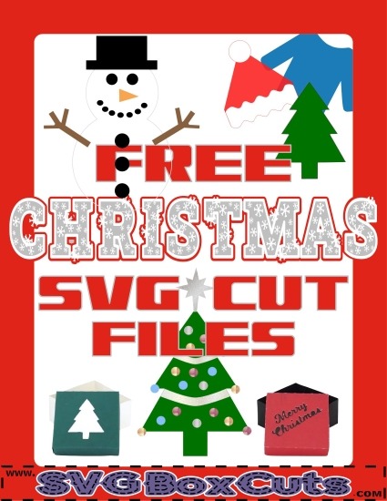 Links to FREE Christmas SVG Images and treat box templates.