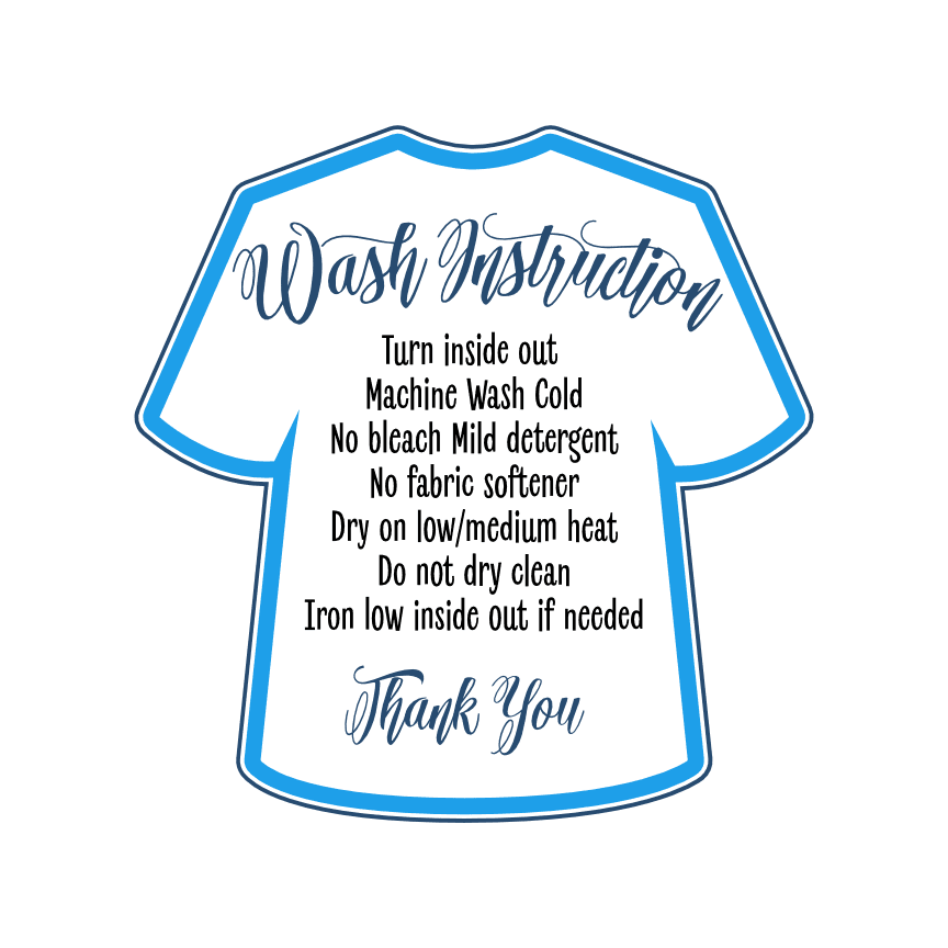 T-Shirt Wash Instruction, Care Card Free Svg File SVG Heart, 43% OFF