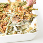 Keto green bean casserole with cream cheese