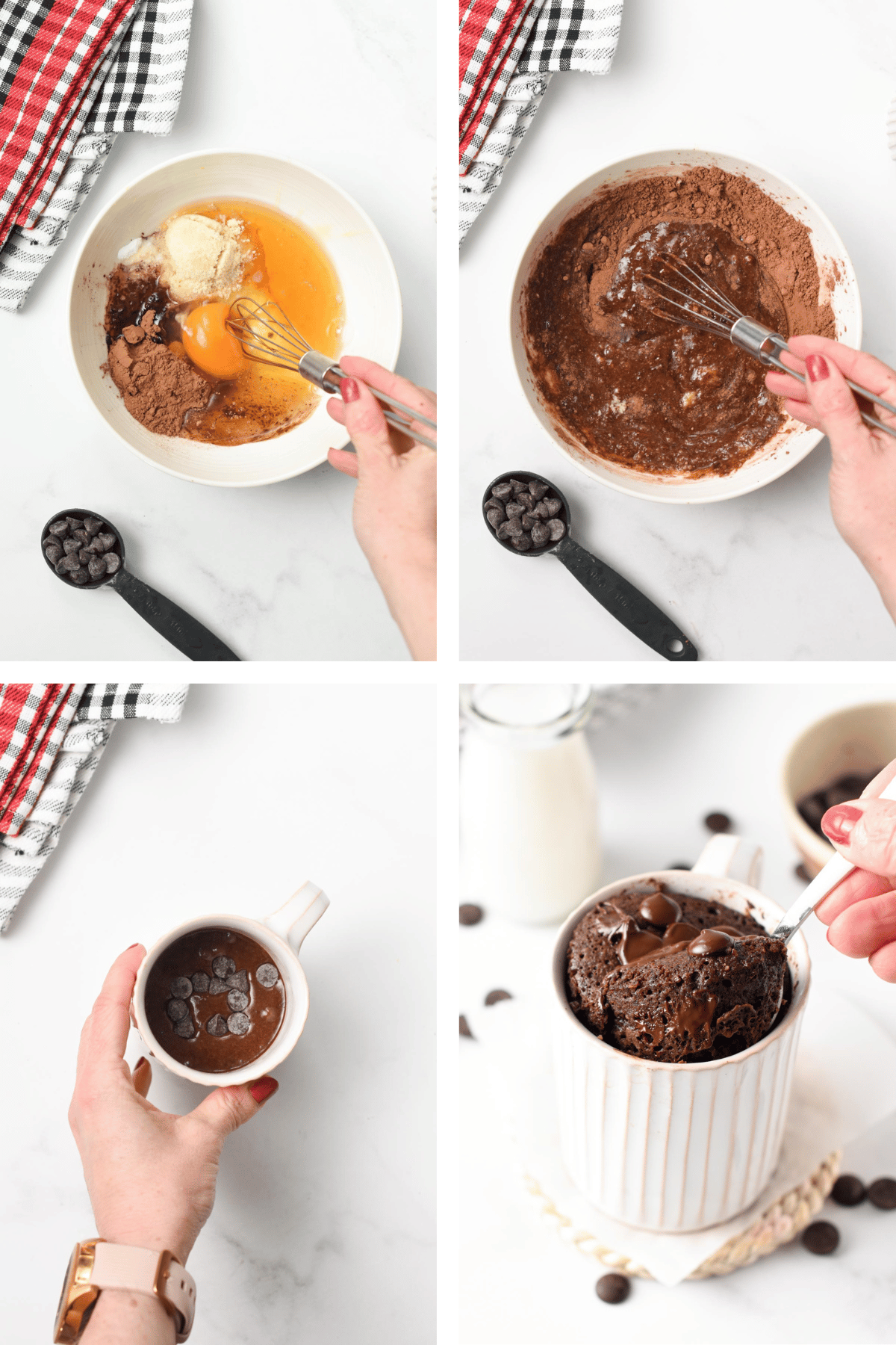 Making Almond Flour Mug Cake 