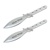 2 Pcs Silver Wings Throwing Knife