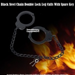 Steel Chain Double Lock Leg Cuffs Spare Keys Taiwan Made