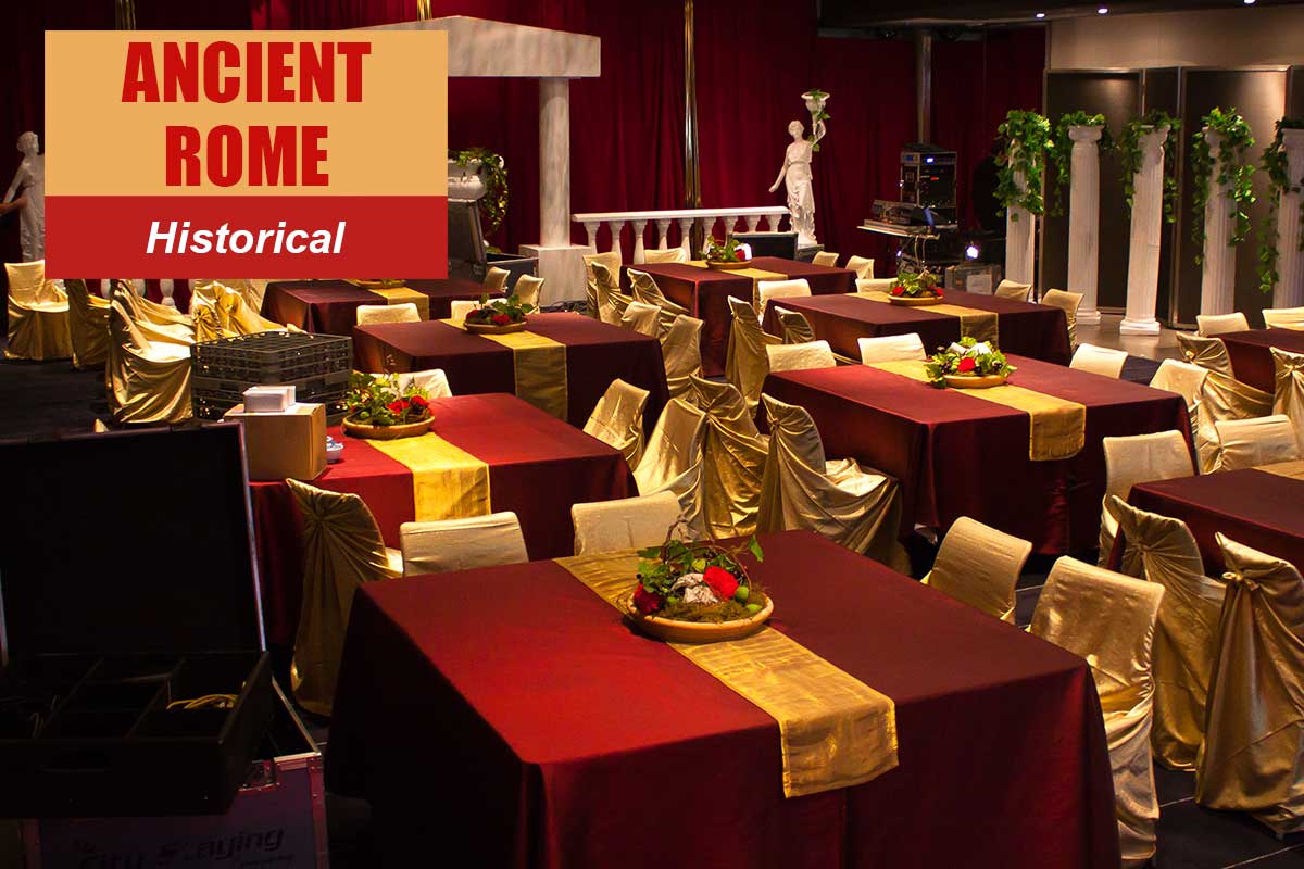 Ancient Rome Theme - Conference Themes at Sydney Prop Specialists