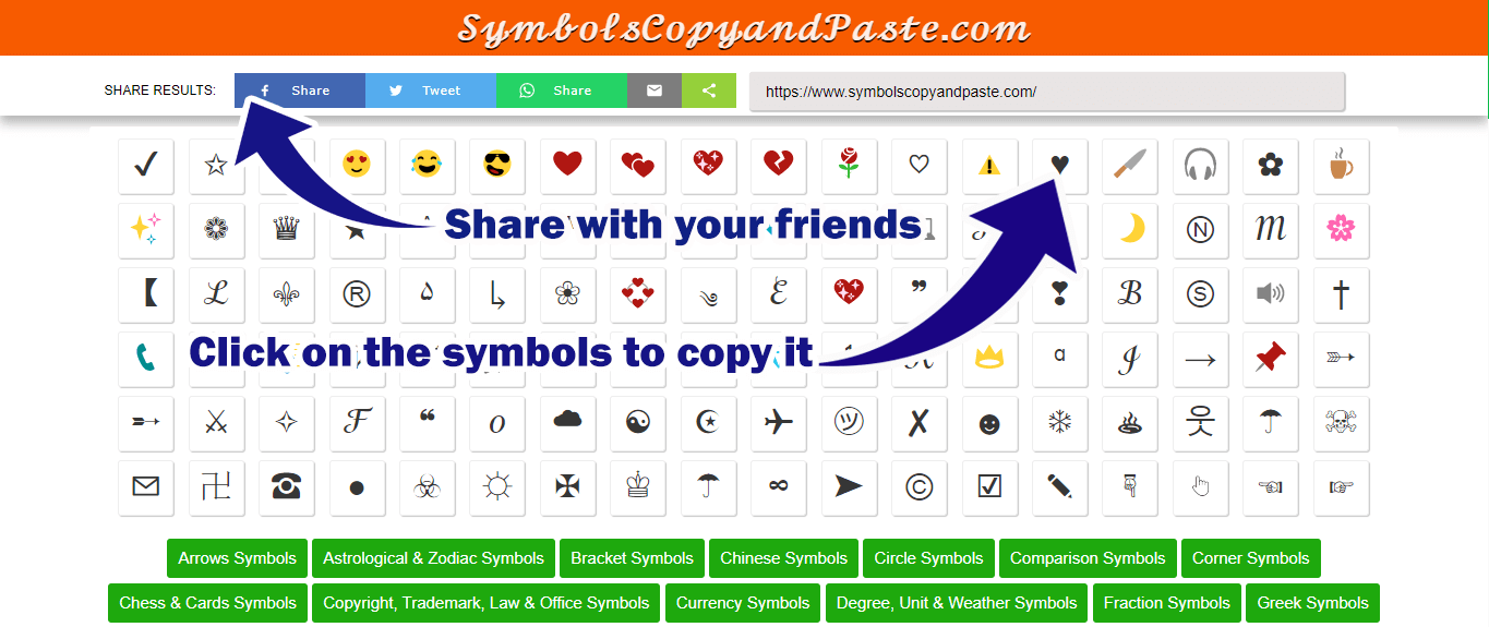 How To Copy Paste Text Symbols Text Symbols - Reverasite