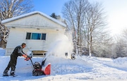 In this January 2022 file photo, Bob Gray, of Williamstown, clears his driveway after close to 2 feet of lake effect snow fell. N. Scott Trimble | strimble@syracuse.com