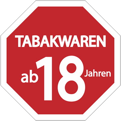 Rauchwaren ab 18 Jahren