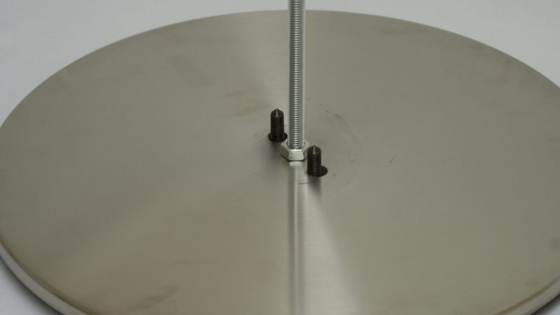 18" Round Table Base, Stainless Steel or Black Finish