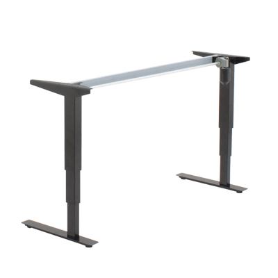 501-37 Desk Frame, low 21″ to 47″ height adjustment,  220 lbs lift, no bar