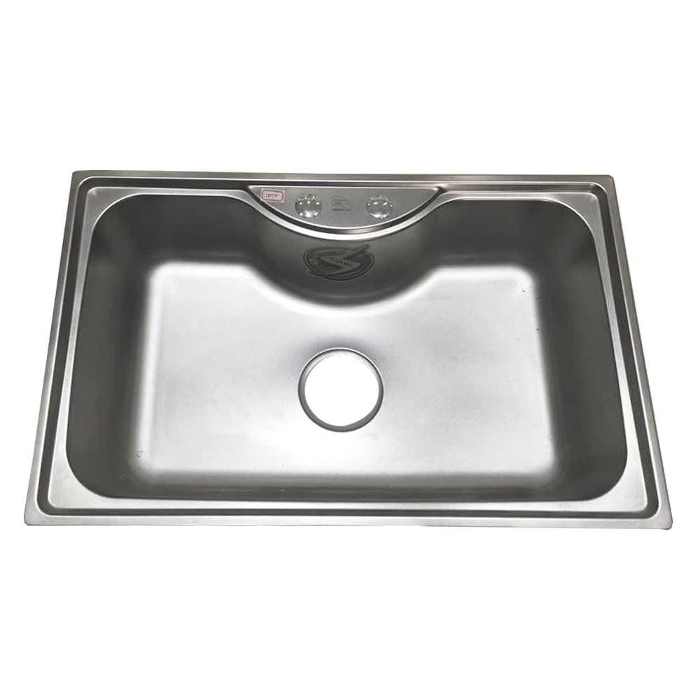 Stainless Steel Kitchen Sink: Single Bowl + Waste; (80x50x22)cm (0