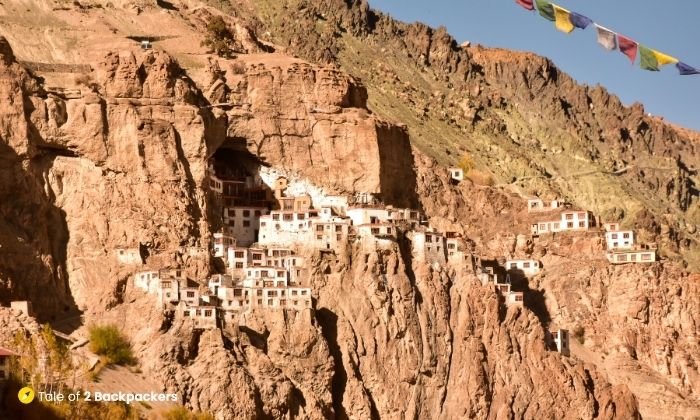 First view of Phuktal monastery