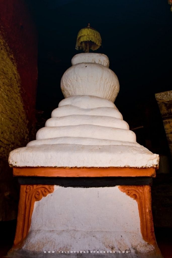 Stupa where the remains of Zangpo is kept