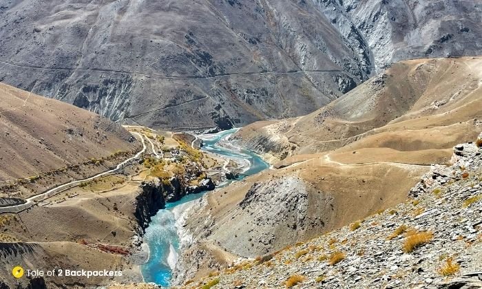 Tsarap River on the way towards Phuktal Monastery