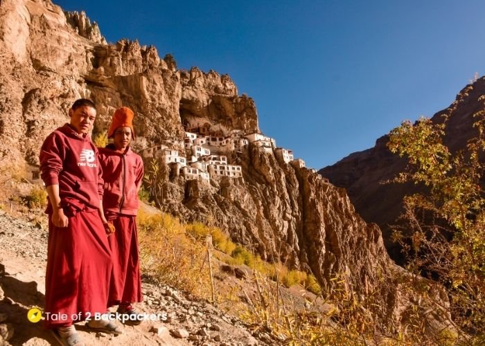 Young monks of Phugtal Monastery