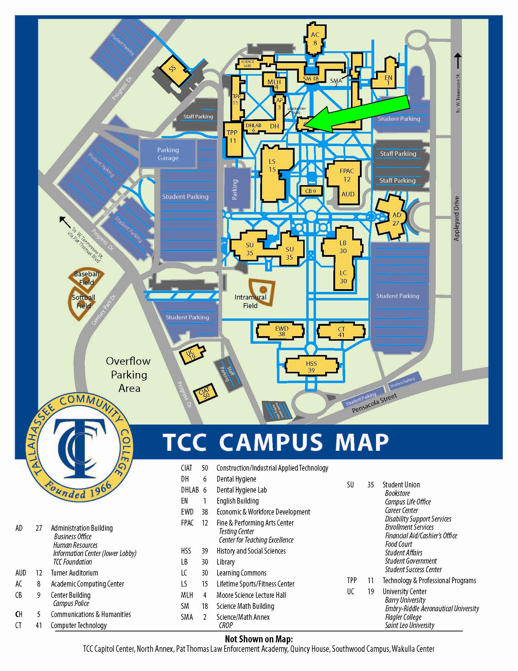 Tcc South Campus Map - United States Map