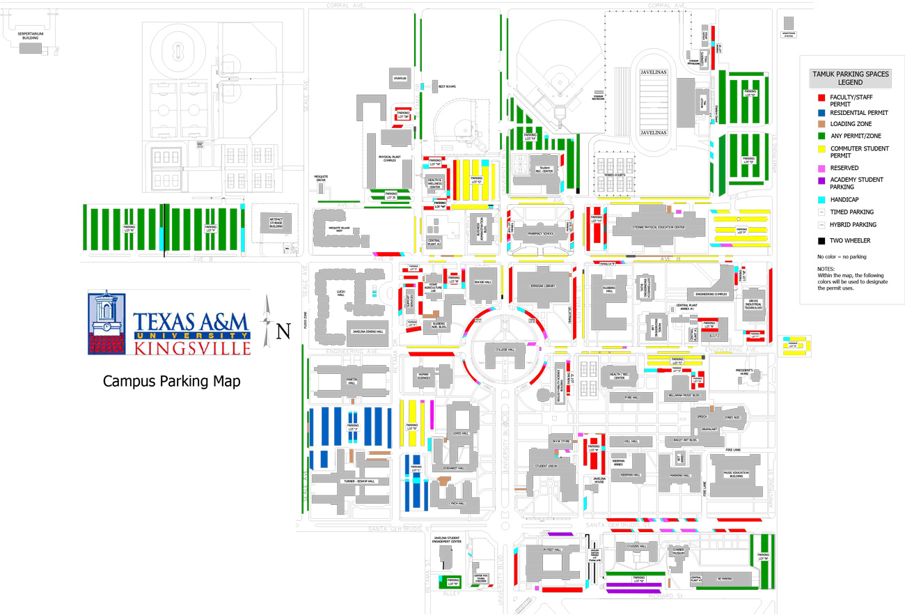 ECU Football Parking Map