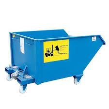 Auto Tipping Skip - 1.6m³ on Castors