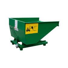 Construction Site Roll Forward Skip - 1.2m³ on legs