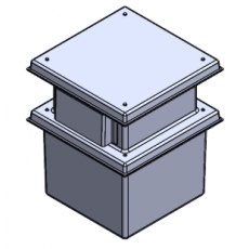 125 Litre Type AB Air Gap GRP Fire Water Tank, Insulated