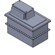 454 Litre Type AB Air Gap GRP Fire Water Tank - Two Piece Insulated, Cat 5