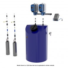 Aquamaxx Insulated 550 Litre Cold Water Twin Booster Pump set