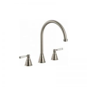 Abode Astbury 3 Part Sink Mixer Pewter