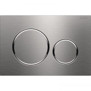 Geberit Sigma20 Dual Flush Plate Brushed Steel