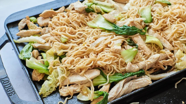 At-home chicken yakisoba